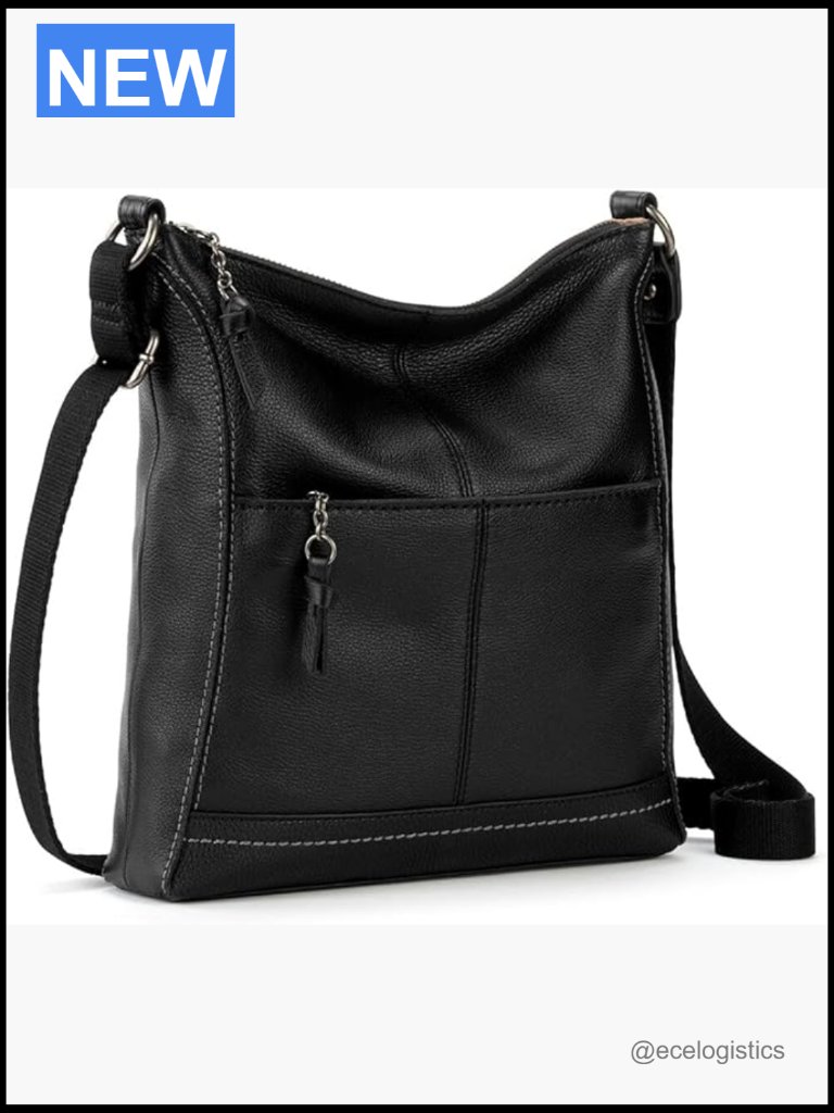 Leather Crossbody Purse With Zipper - Premium Handbag For Travel
